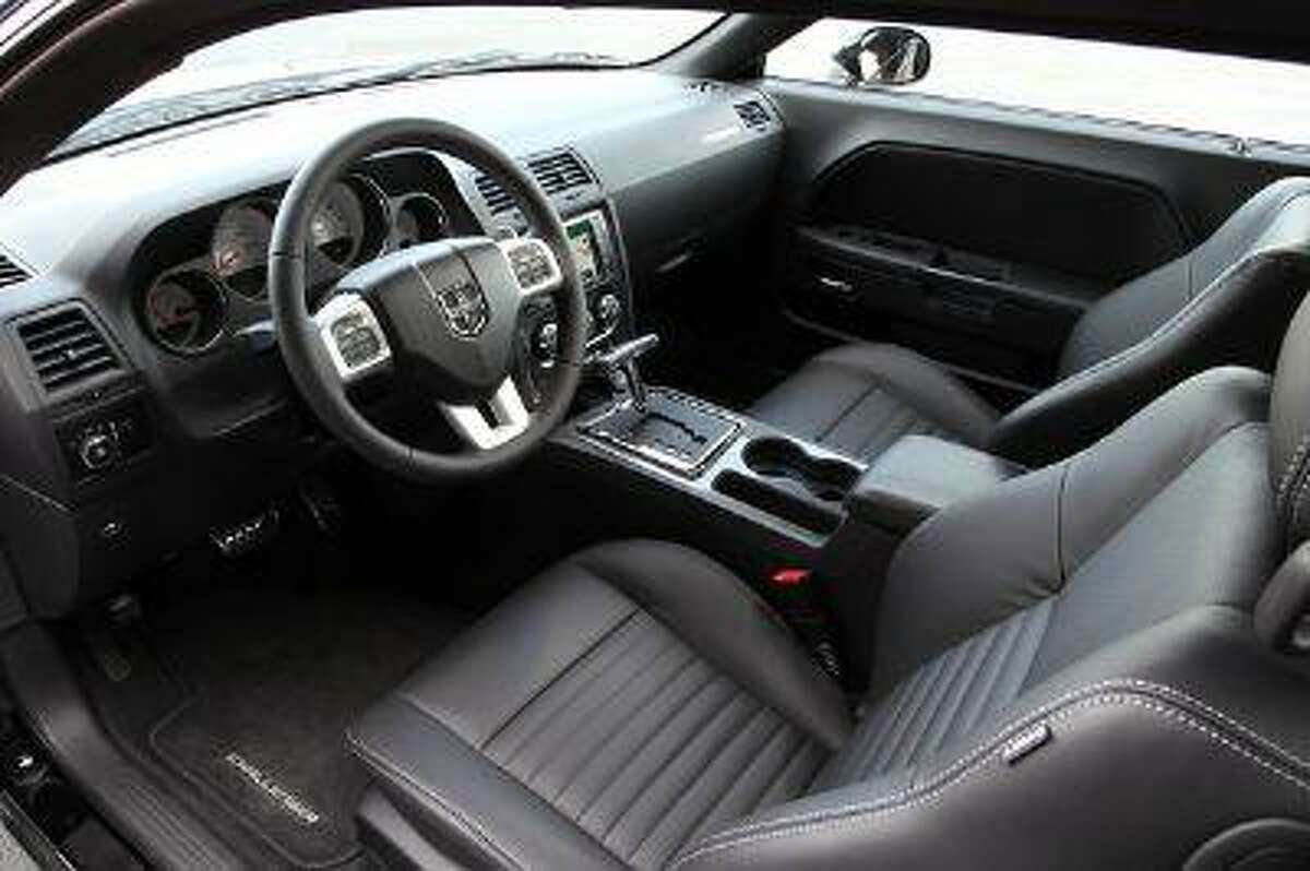 A photo of the interior of the 2013 Dodge Challenger (Dodge handout)