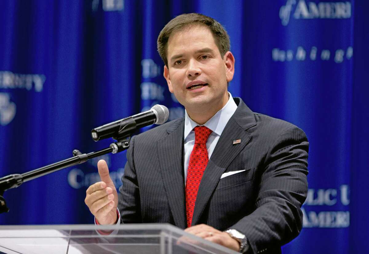 Sen. Marco Rubio, R-Fla., speaks at the Catholic University of America, in Washington, Wednesday, July 23, 2014. Trying to win forgiveness for pushing a failed immigration overhaul, Rubio is rushing to woo social conservatives ahead of a potential 2016 White House run. While Rubio has consistently held conservative positions on abortion and gay marriage, his emphasis now is an effort to find support among social conservatives who have yet to settle on a favored candidate in the presidential campaign that is in its nascent stages. (AP Photo)