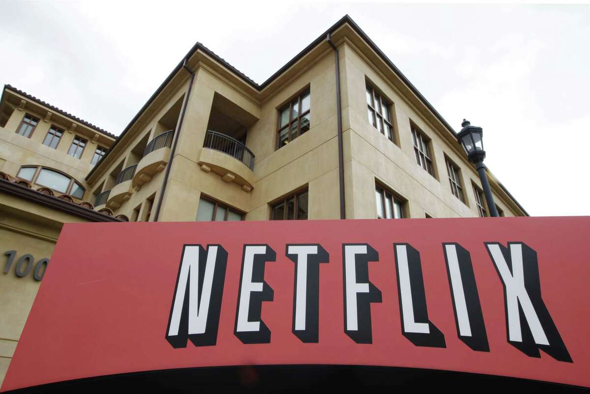 The exterior of Netflix headquarters is seen in Los Gatos, Calif.