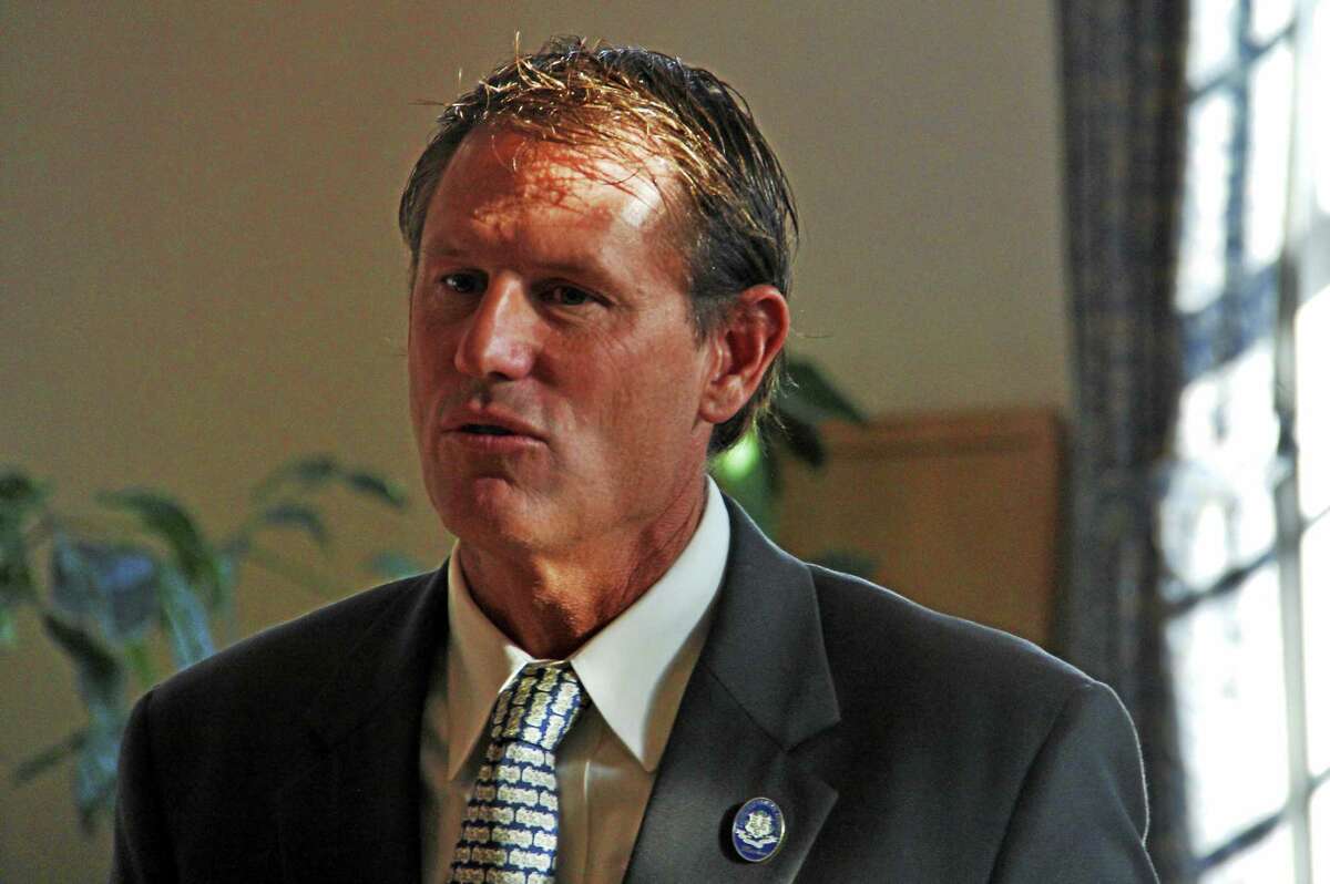 State Sen. Kevin Witkos, R-8, during a legislative forum at Prime Time House Oct. 21 in Torrington.