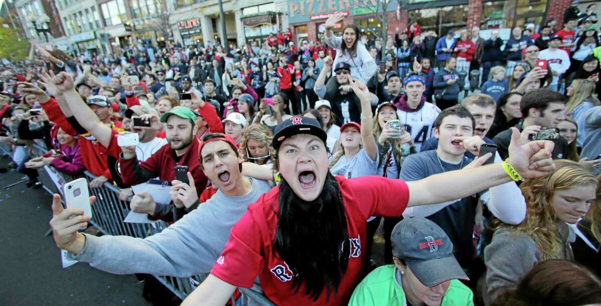 Red Sox Hold “Rolling Rally” To Celebrate Title