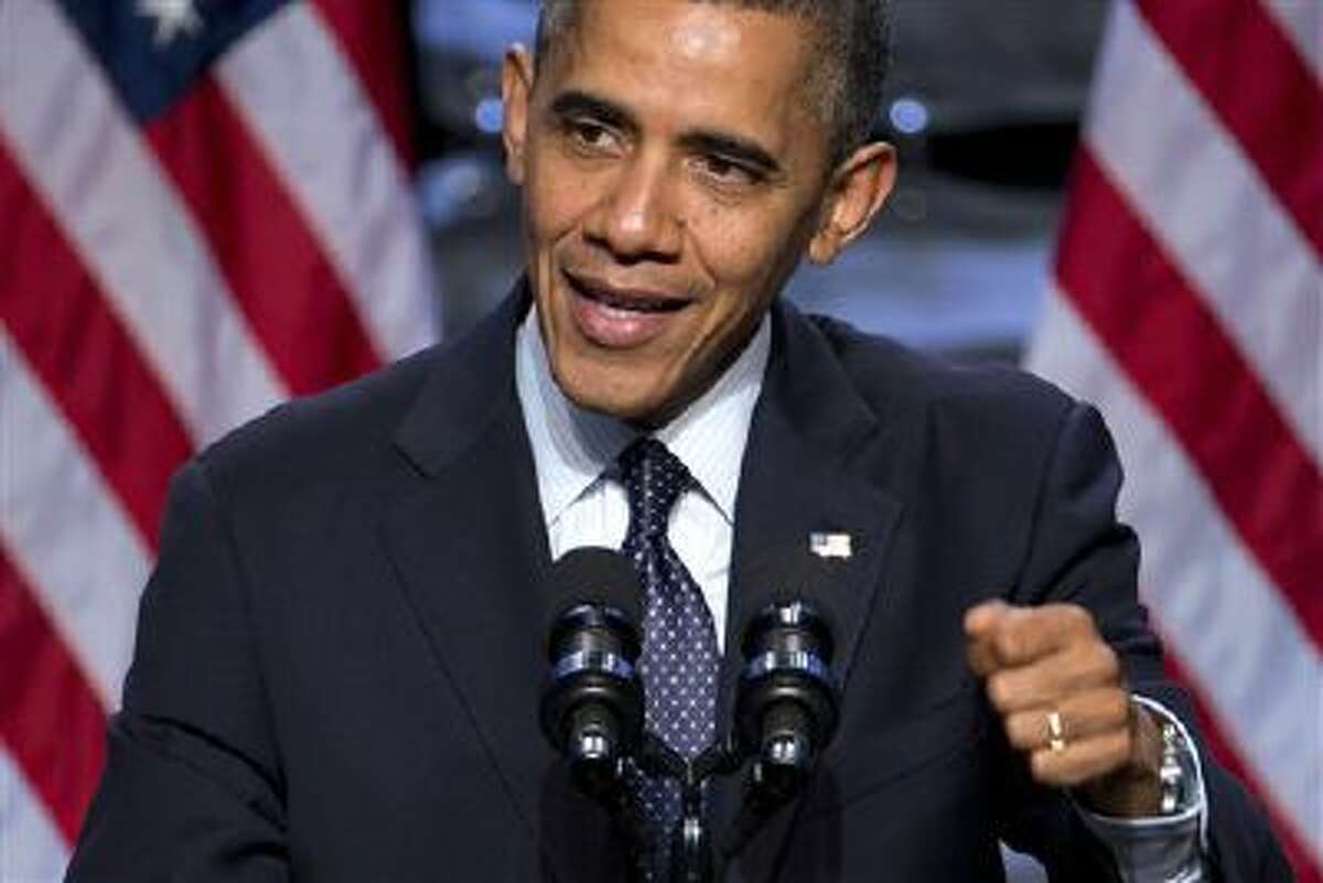 President Barack Obama speaks Thursday in Washington. (AP Photo/ Evan Vucci)