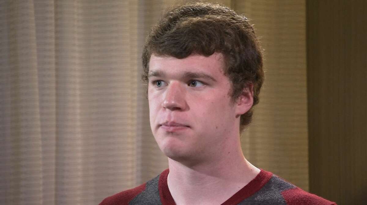 In this image taken from video on Dec. 13, 2014, University of Virginia student Ryan Duffin talks during an interview with The Associated Press in Charlottsville, Va. (AP Photo)