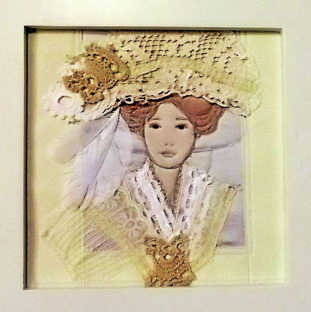 Submitted photo - The Artist's Path White works of art, such as this "Lady in White" with a touch of color, in any medium but up to 10 by 20 inches, are needed for the Artist's Path upcoming exhibition in January, White on White.