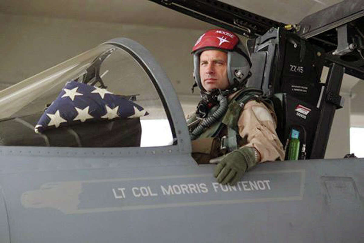 This undated family photo provided by the Massachusetts Air National Guard shows Lt. Col. Morris “Moose” Fontenot Jr., who was killed Wednesday, Aug. 27, 2014, when the F-15 fighter plane he was piloting crashed in rural Western Virginia. (AP Photo/Family Photo via Massachusetts Air National Guard)