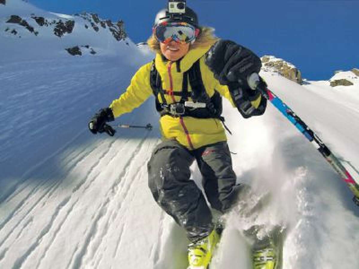 In this an undated file product image released by GoPro shows the GoPro digital camera mounted on a ski helmet, a hot item on ski slope settings.