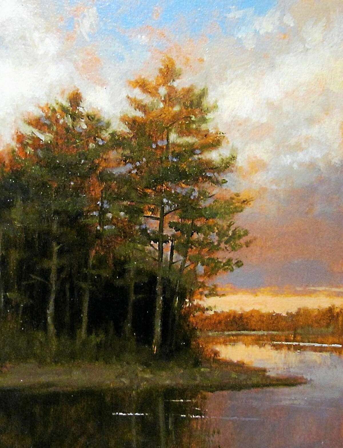Image courtesy of the artist "Evening at State Line Pond" by Paul Batch.
