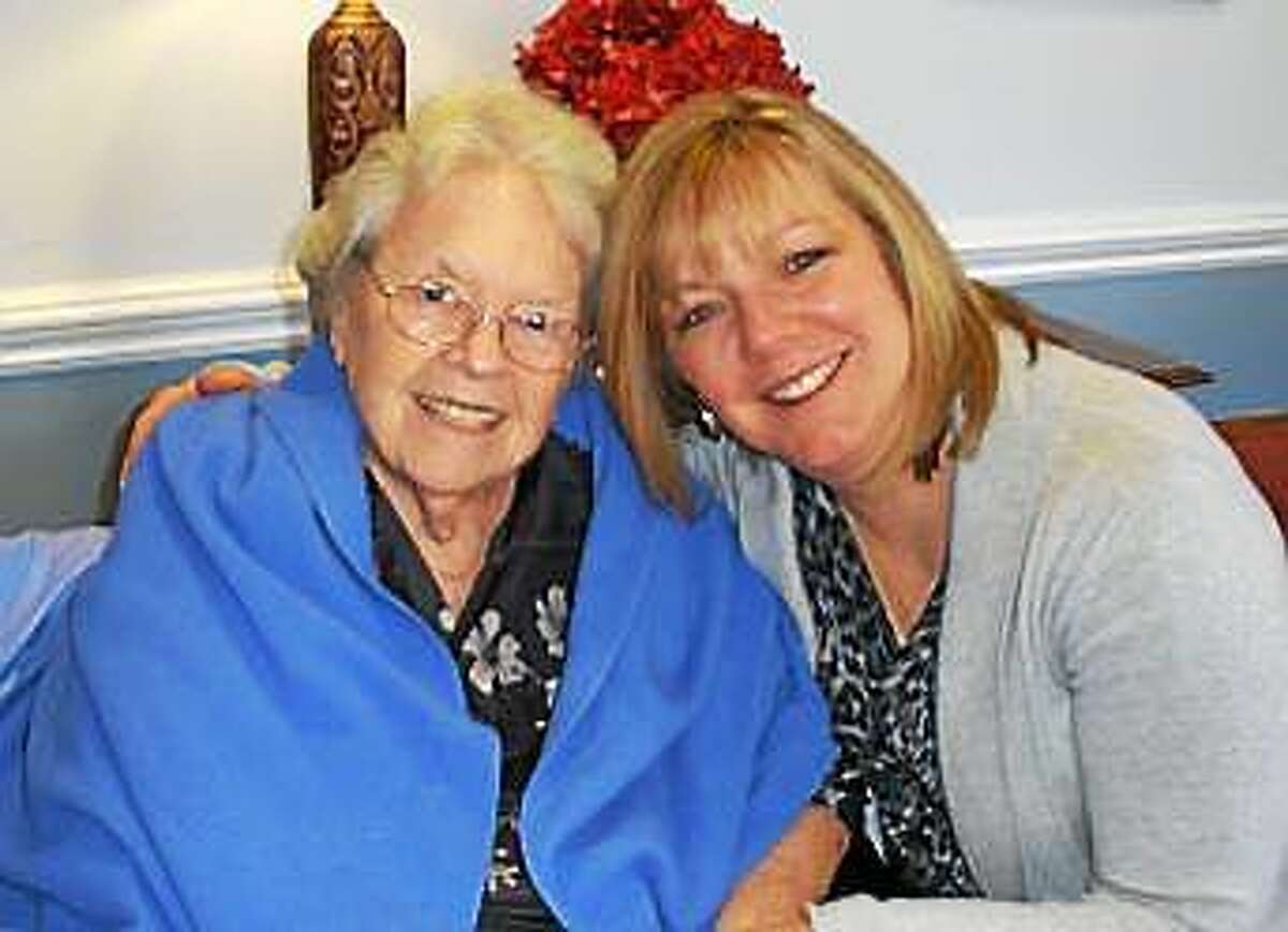 Caring Cards Creator Kathie Nitz with her mom, Doreen, her inspiration for the conversation-evoking cards.