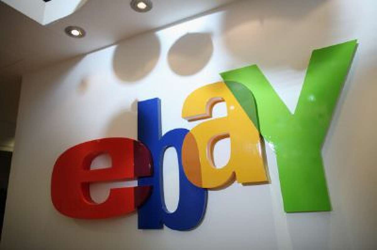 A general view of an eBay sign.