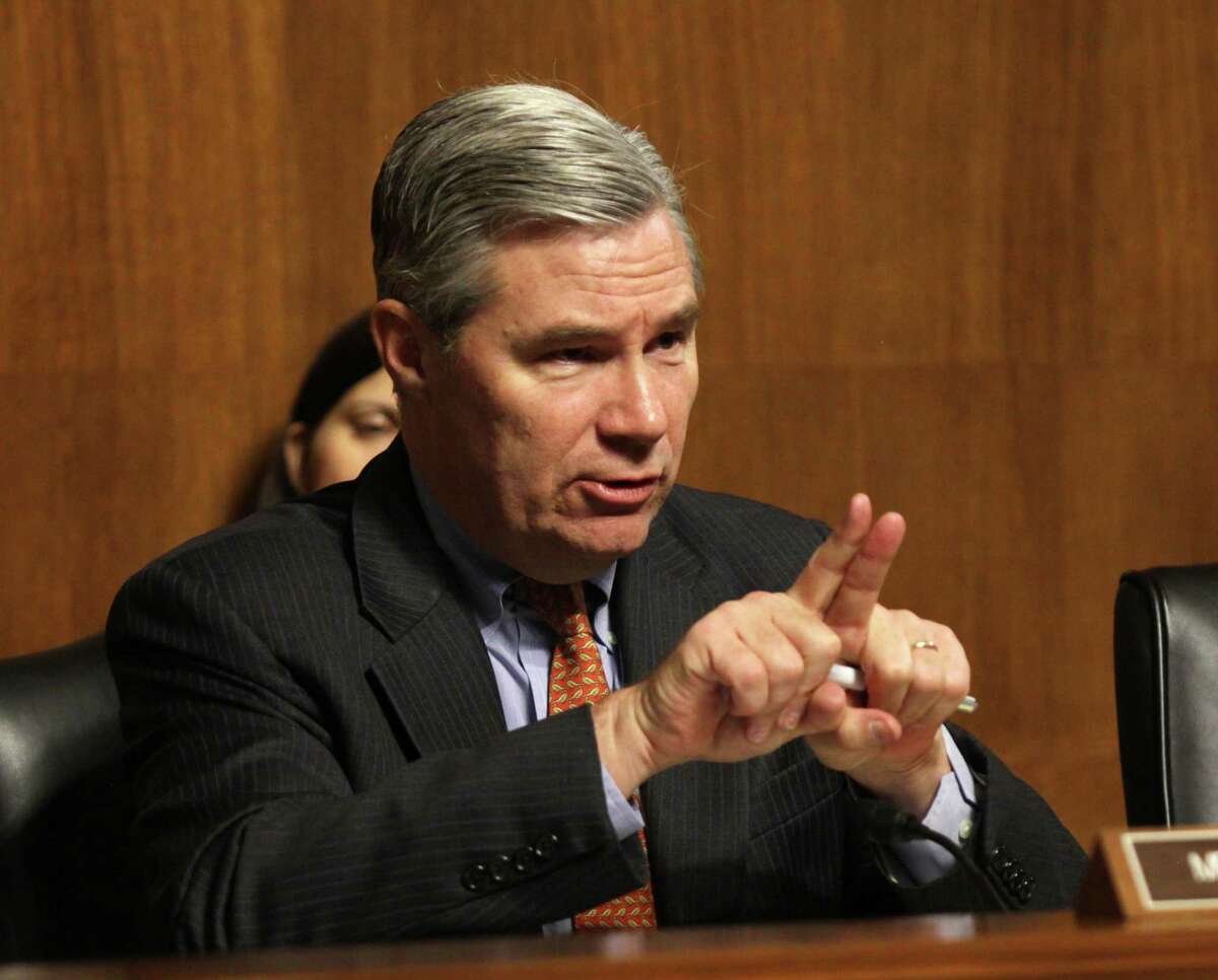 Senate Crime and Terrorism Chairman Sen. Sheldon Whitehouse, D-R.I., presides over the subcommittee’s hearing: “Campus Sexual Assault: the Roles and Responsibilities of Law Enforcement.” on Capitol Hill in Washington, Tuesday, Dec. 9, 2014.