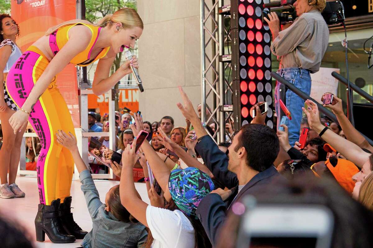 Iggy Azalea performs on NBC's "Today" show on Friday, Aug. 8, 2014 in New York. (Photo by Charles Sykes/Invision/AP)