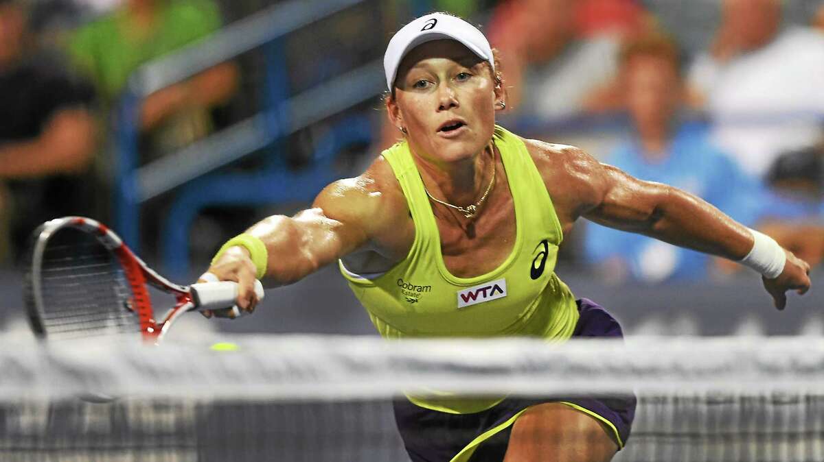 When Sam Stosur beat No. 3 seed Genie Bouchard on Wednesday night to reach the quarterfinals, she became the second highest-ranked player remaining in the Connecticut Open. Only No. 2 seed and fourth-ranked Petra Kvitova boasts a higher WTA ranking than unseeded, No. 25 Stosur.