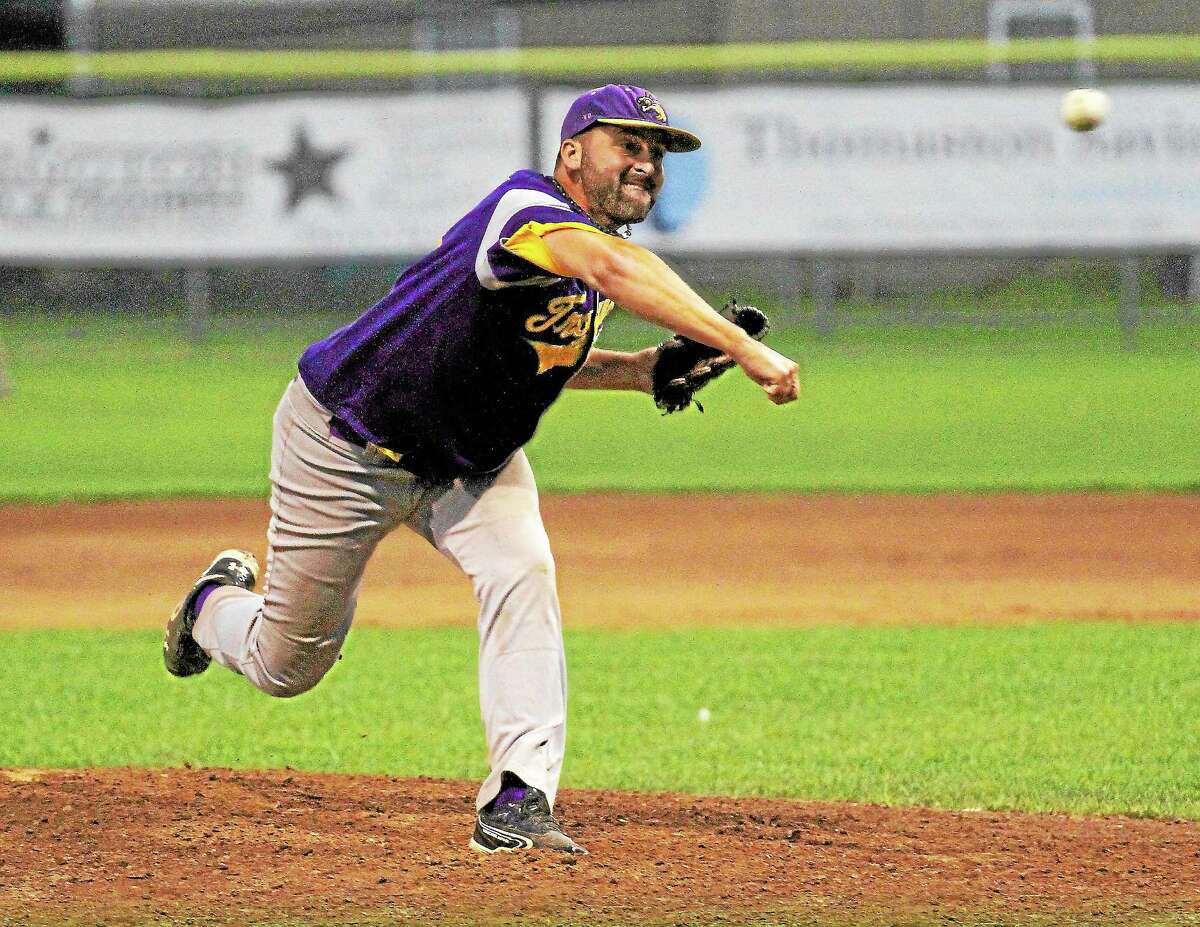 Marianne Killackey - Special to Register CitizenTri-Town Trojans pitcher Andrew Osolin picked up the victory against the Bristol Greeners.