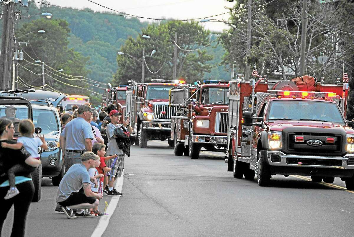 Dozens of fire departments from around Connecticut walked and drove the length of Winsted’s Main Street on Aug. 17 during the annual Winsted Fireman’s Carnival parade.