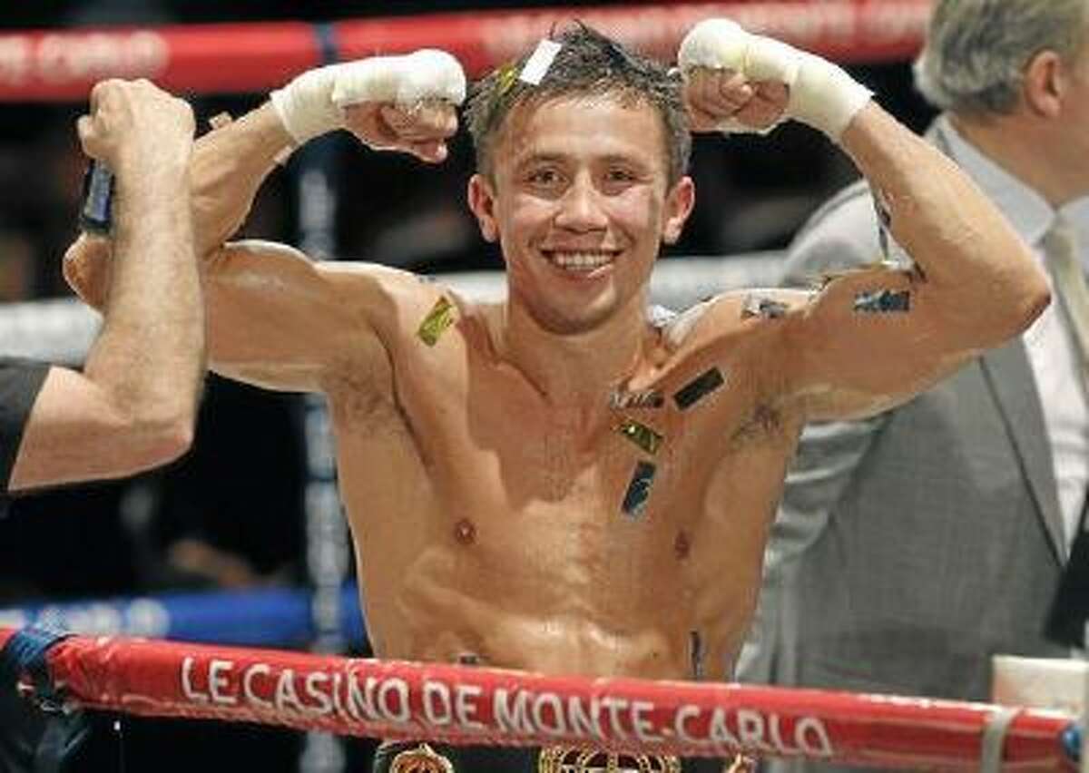 In this March 30, 2013, file photo, Gennady Golovkin of Kazakhstan reacts after defeating Nobuhiro Ishida, of Japan, in their WBA middleweight title fight in Monaco. Golovkin's fight against Curtis Stevens in November was a big one for HBO Sports, pulling in a peak audience of 1,566,000.
