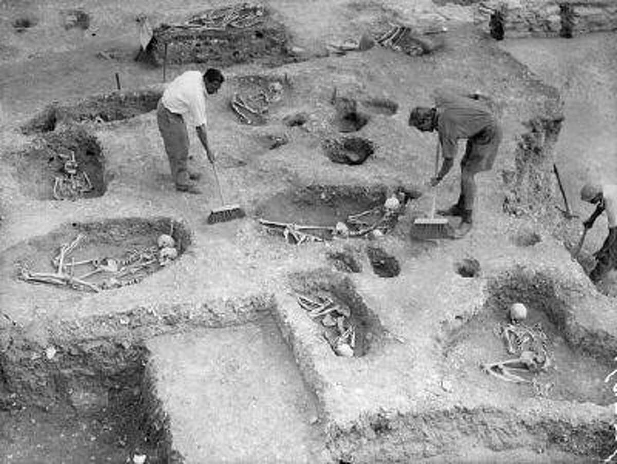 An archaeological dig in Cyprus.