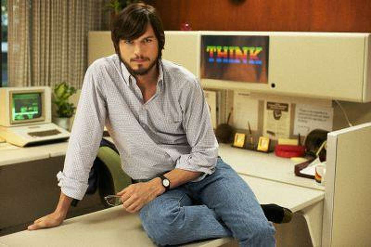 This undated publicity photo released by the Sundance Institute shows Ashton Kutcher as Steve Jobs in the Open Roads Films movie, "Jobs," directed by Joshua Michael Stern. With "Jobs," Kutcher hopes his performance is as much a lesson about entrepreneurship to today's youth as it a profile of a man who revolutionized technology. (AP Photo/Sundance Institute, Glen Wilson)