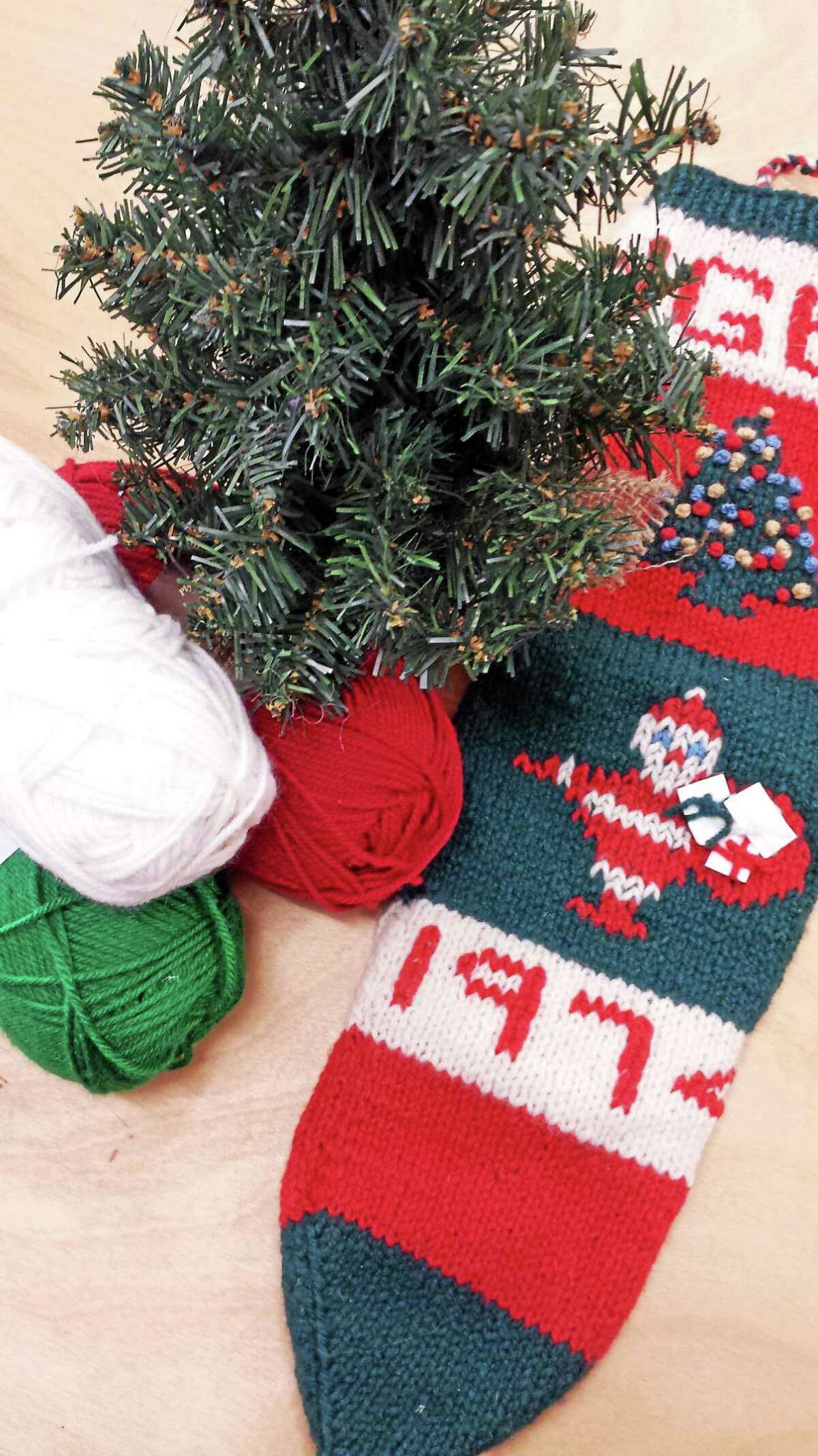 Submitted photo - Ginger Balch The last-minute projects, such as a holiday stocking for that special stocking, often mean the most to a dedicated knitter.