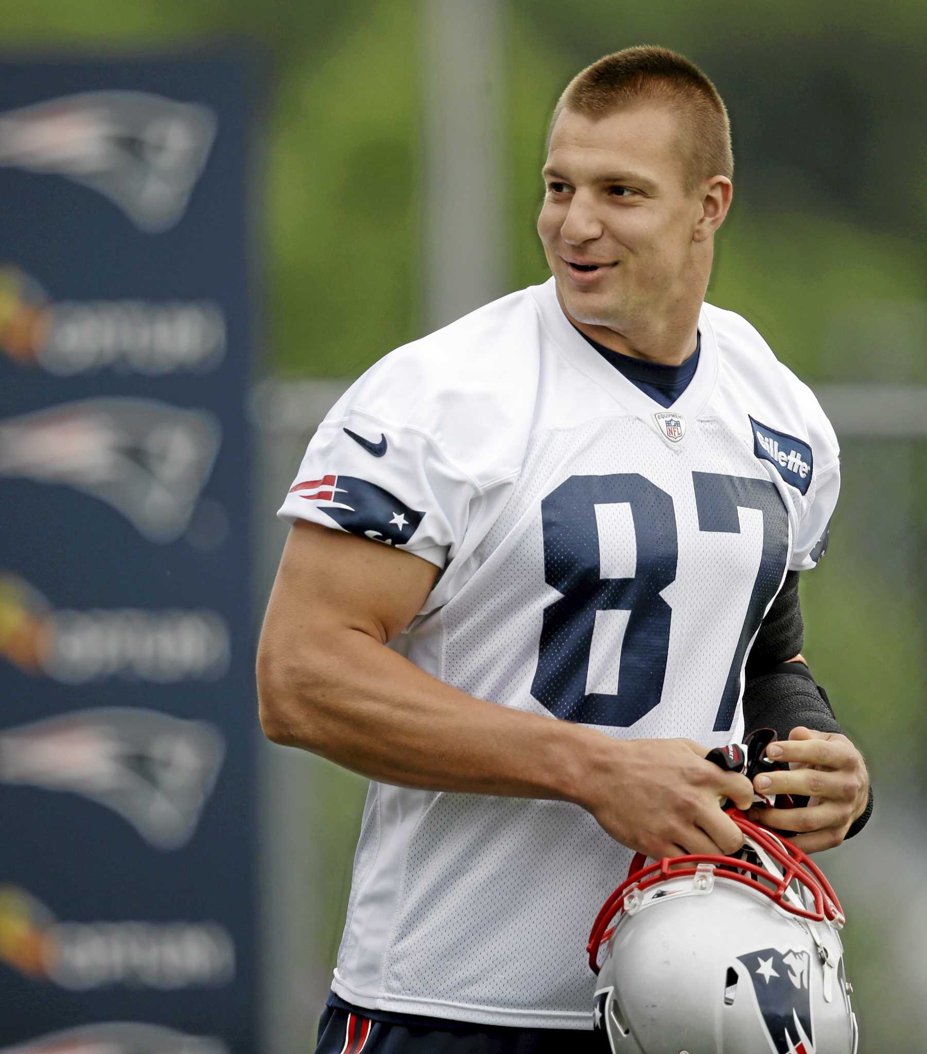 FOXBOROUGH, Mass. >> Rob Gronkowski is getting some help from...