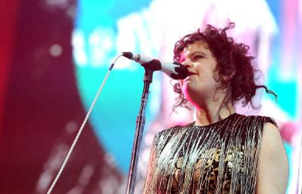 Régine Chassagne of Arcade Fire performs onstage during The 24th Annual KROQ Almost Acoustic Christmas at The Shrine Auditorium on December 8, 2013 in Los Angeles, California.