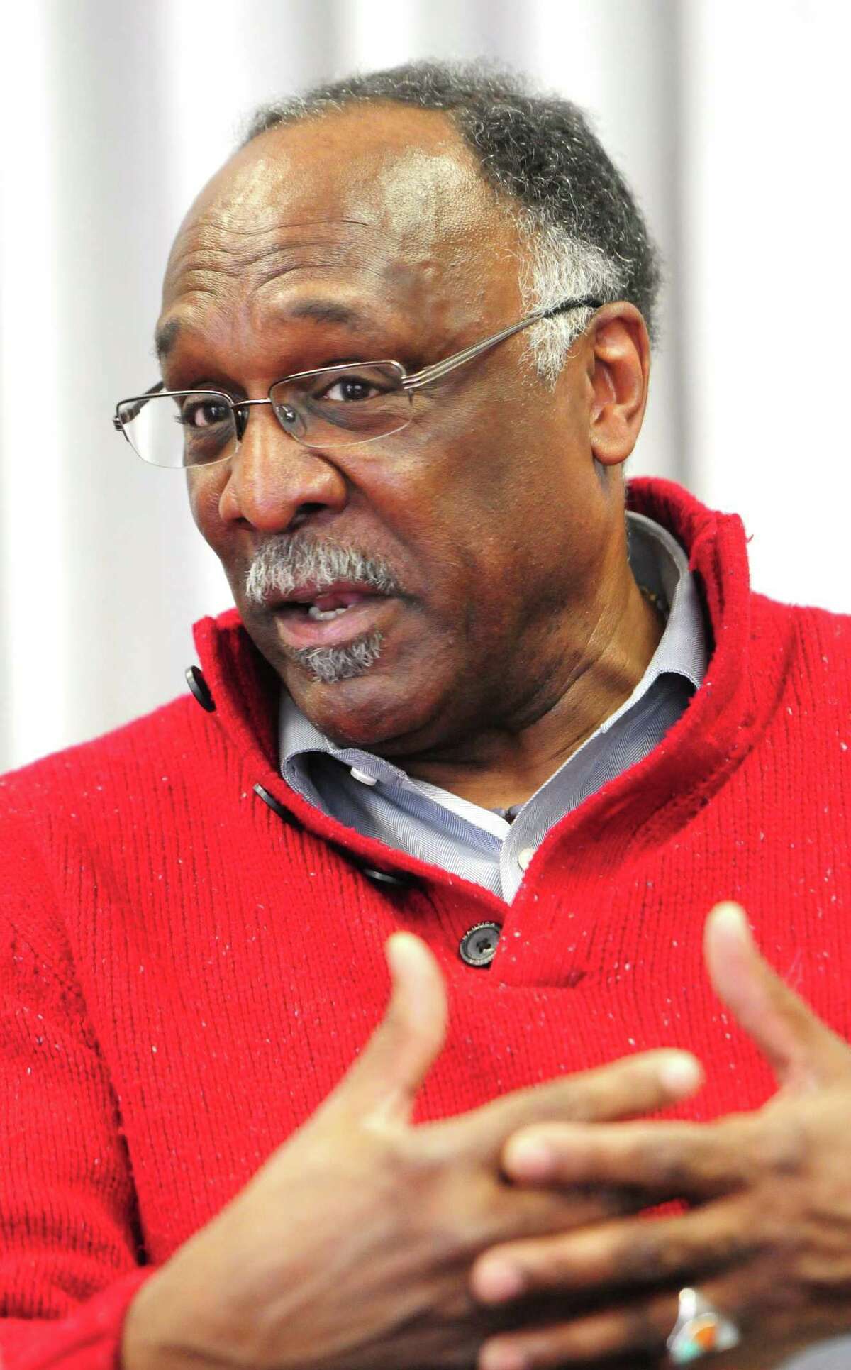 (Photo by Peter Hvizdak — New Haven Register) James E. Rawlings during a New Haven Register editorial board meeting Wednesday, Feb. 12, 2014