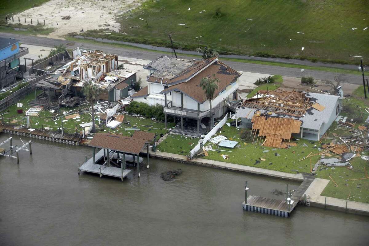 Drone Photos: Harvey Leaves Rockport In Shambles After Landfall