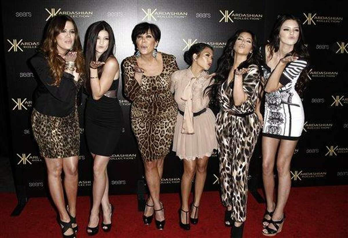 In this Aug. 17, 2011 file photo, from left, Khloe Kardashian, Kylie Jenner, Kris Jenner, Kourtney Kardashian, Kim Kardashian, and Kendall Jenner arrive at the Kardashian Kollection launch party in Los Angeles. The Kardashians will visit Oprah Winfrey when 'Oprah's Next Chapter' airs this Sunday, June 17 at 8p.m. EST on OWN.