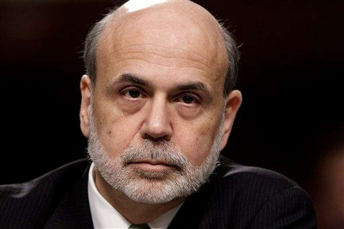 Federal Reserve Board Chairman Ben Bernanke testifies on Capitol Hill in Washington Thursday before the Joint Economic Committee about the health of nation's economy, the slumping recovery and the European debt crisis. Associated Press