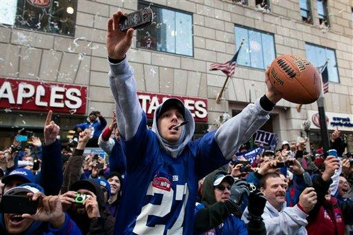 Snow Replaces Confetti at MetLife Stadium hours after Super Bowl