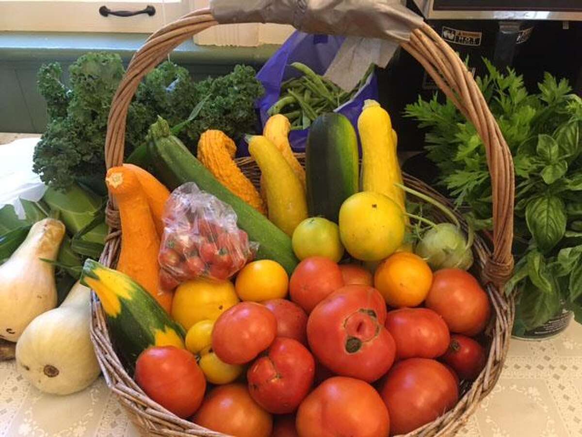 Sherman community gardeners have donated farmers market vegetables to the Sherman Senior Center.