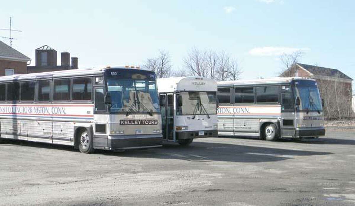 MIKE AGOGLIATI/ Register CitizenThe Kelley Bus Company LLC will reorganize under Chapter 11 bankruptcy protection, after an announcement was made Thursday. The company will continue to provide coverage in Litchfield County as well as the rest of the state.