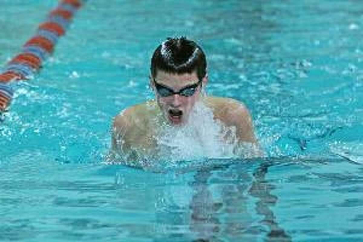 Photo credit: Jennifer Royals Torrington's Ryan Andrews and other area swimmers take their shots against the state's best at the Class M and S swim meets today at Wesleyan University's Freeman Athletic Center. The 'M' meet starts at 3 while the 'S' meet is slated to begin at 7:15.