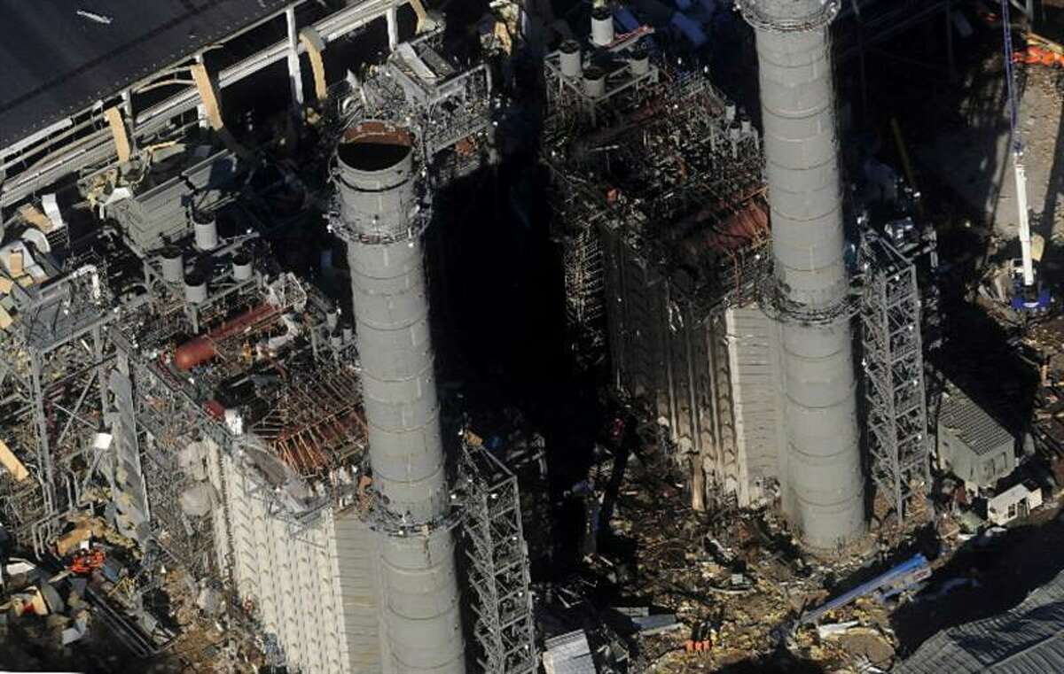 Submitted photo Above, the Kleen Energy Power Plant after an explosion in 2010.