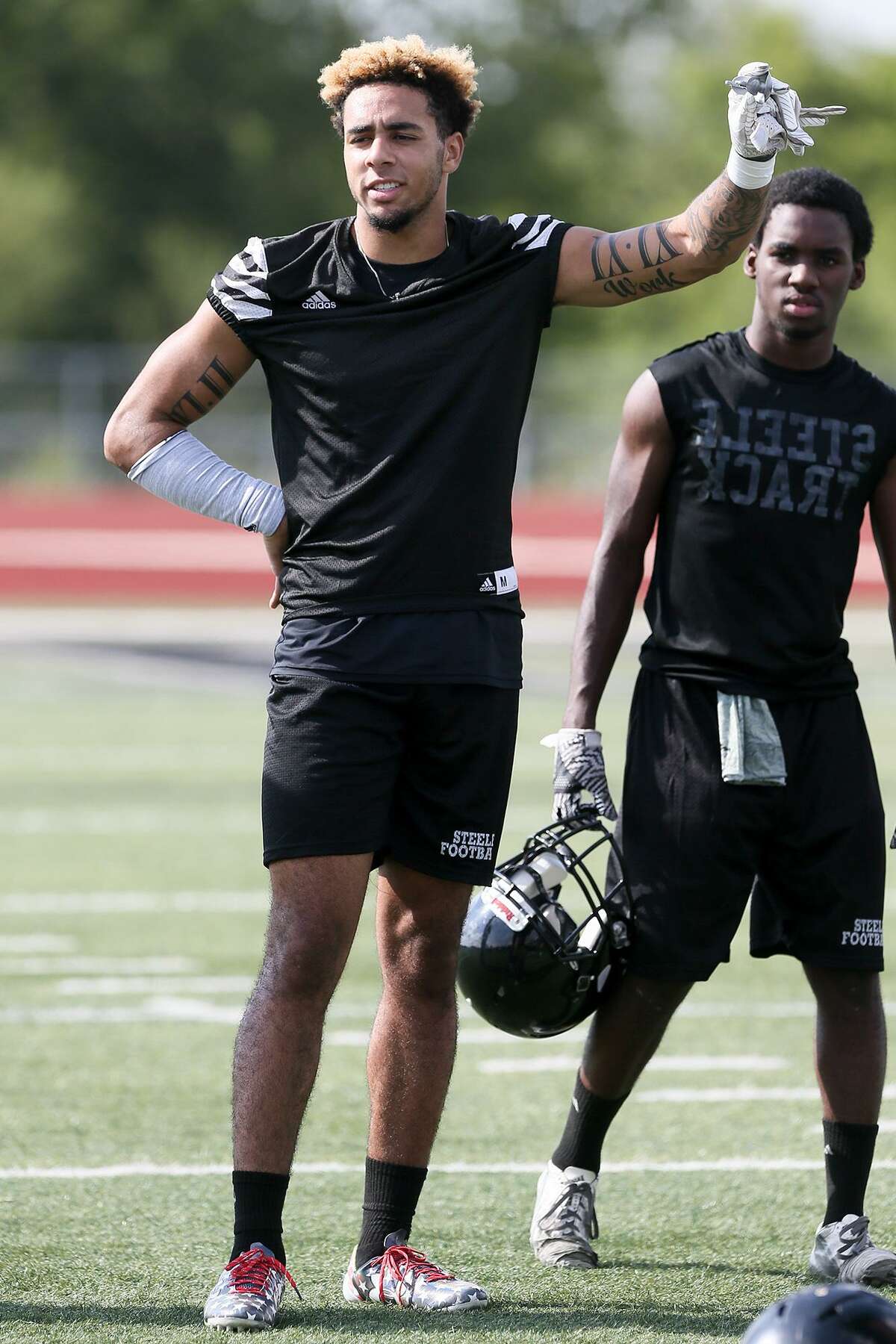 Caden Sterns Steele Football Sr. The rangy 6-1 safety is the area’s top college recruit (2018 class) and ranked fifth in the state, according to 247sports.com. Sterns is committed to Texas and has 28 tackles and one interception this season.