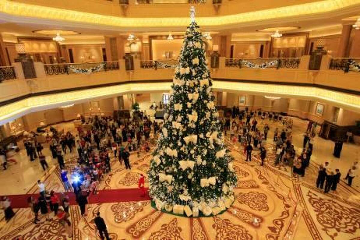 Emirates Palace hotel goes with conservative tree after last years 11