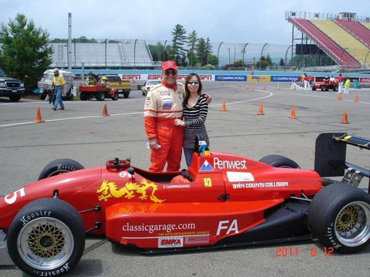 Tony Carpanzano and his wife, May, at Watkins Glen.