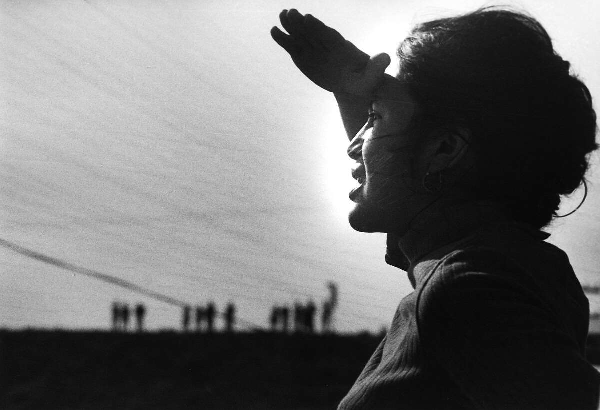 Dolores Huerta at the Delano Strike in 1966. Huerta is the subject of the documentary “Dolores,” executive-produced by Carlos Santana.