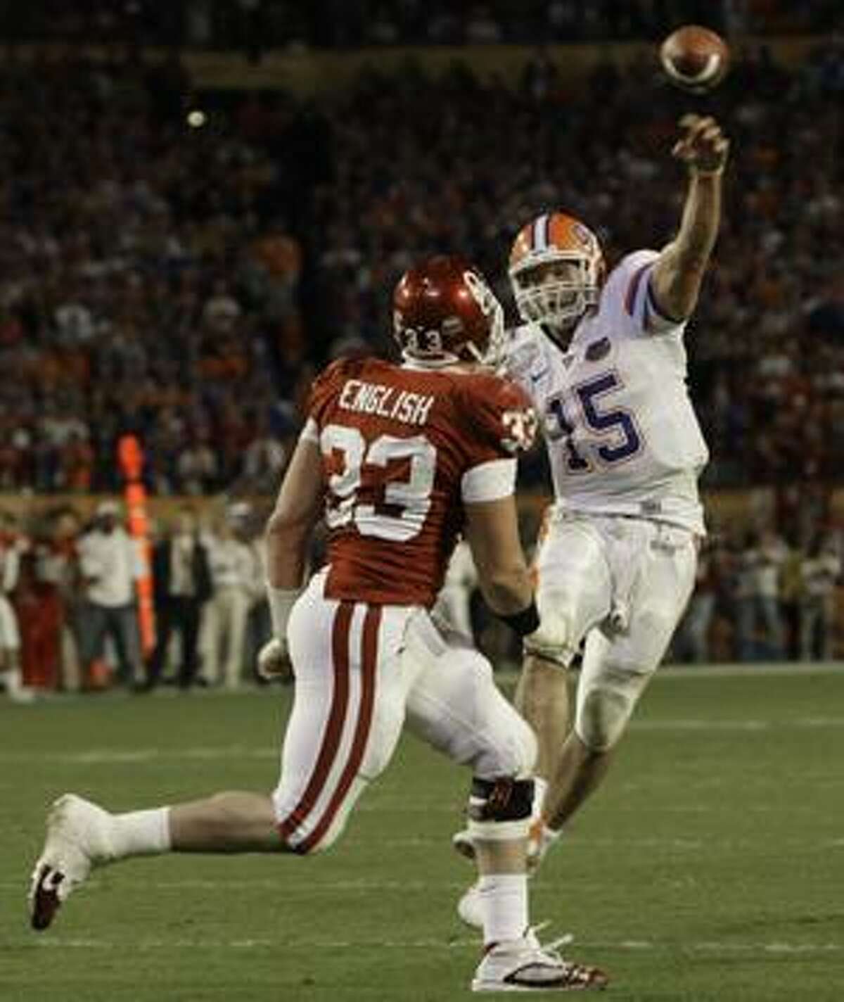 Florida Gators: No. 15 Tim Tebow w/ 2007 BCS National Championship