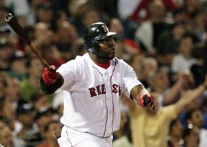 Boston Red Sox's Jason Bay crosses home plate past Toronto Blue