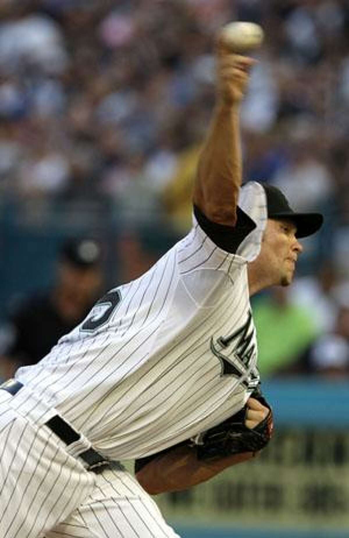 The New York Yankees' Nick Swisher smiles after striking out to