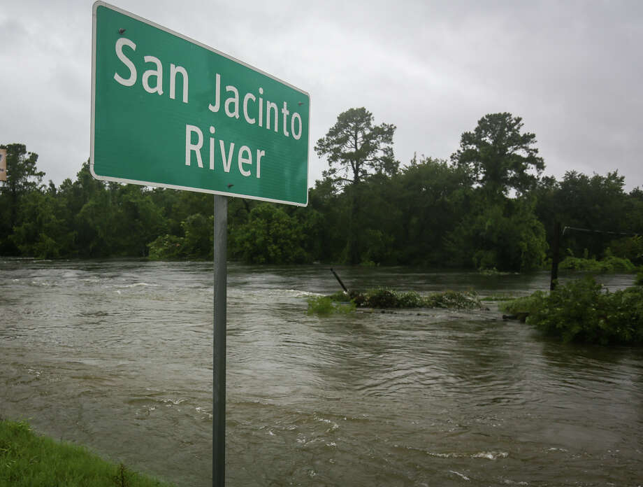 Texas 105 open at San Jacinto River bridge, officials monitoring for
