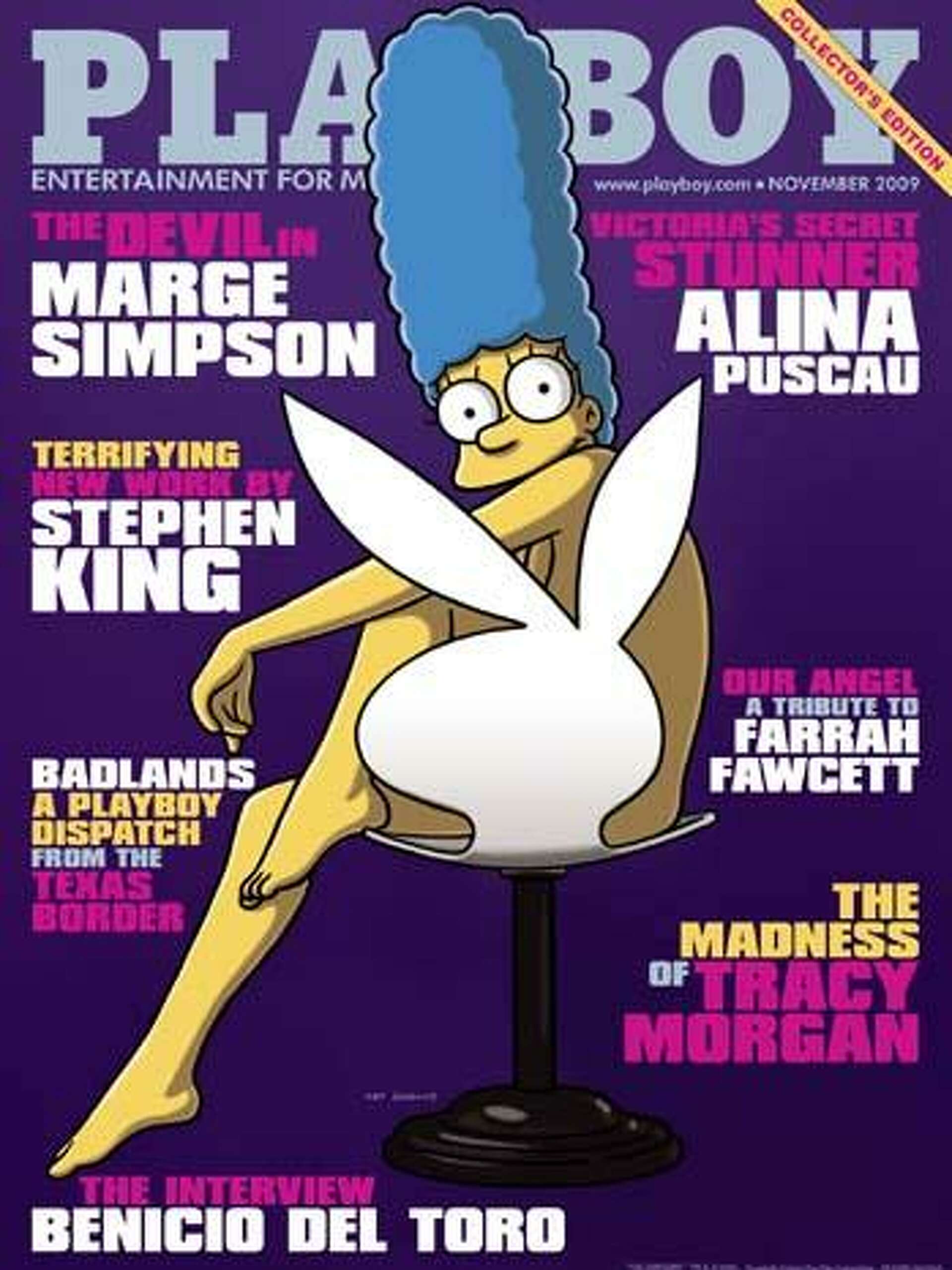 Aye Carumba! Marge Simpson poses for Playboy cover