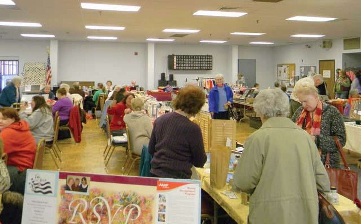 MIKE AGOGLIATI/ Register CitizenAbout 30 vendors displayed their goods at the Sullivan Senior Center on Saturday.