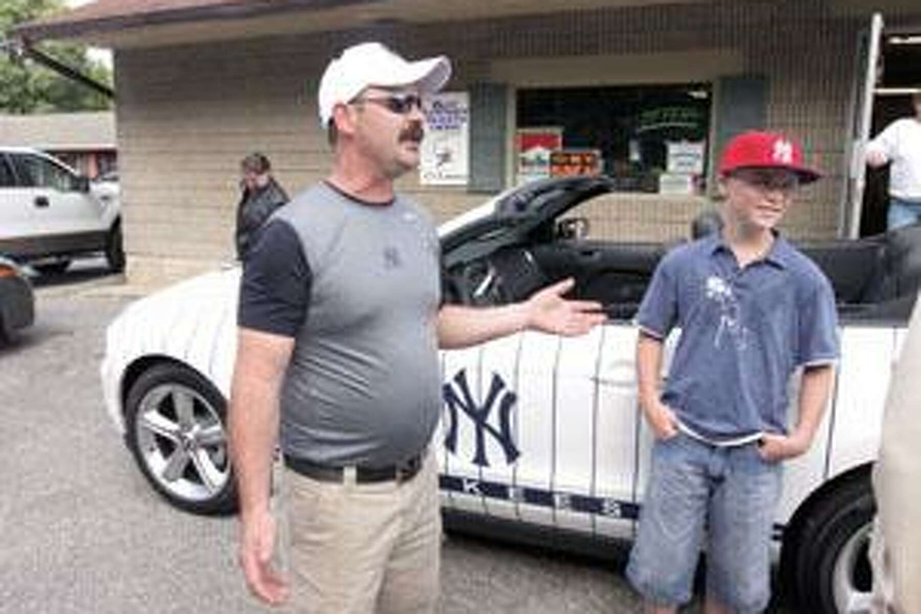 yankees pinstripe car