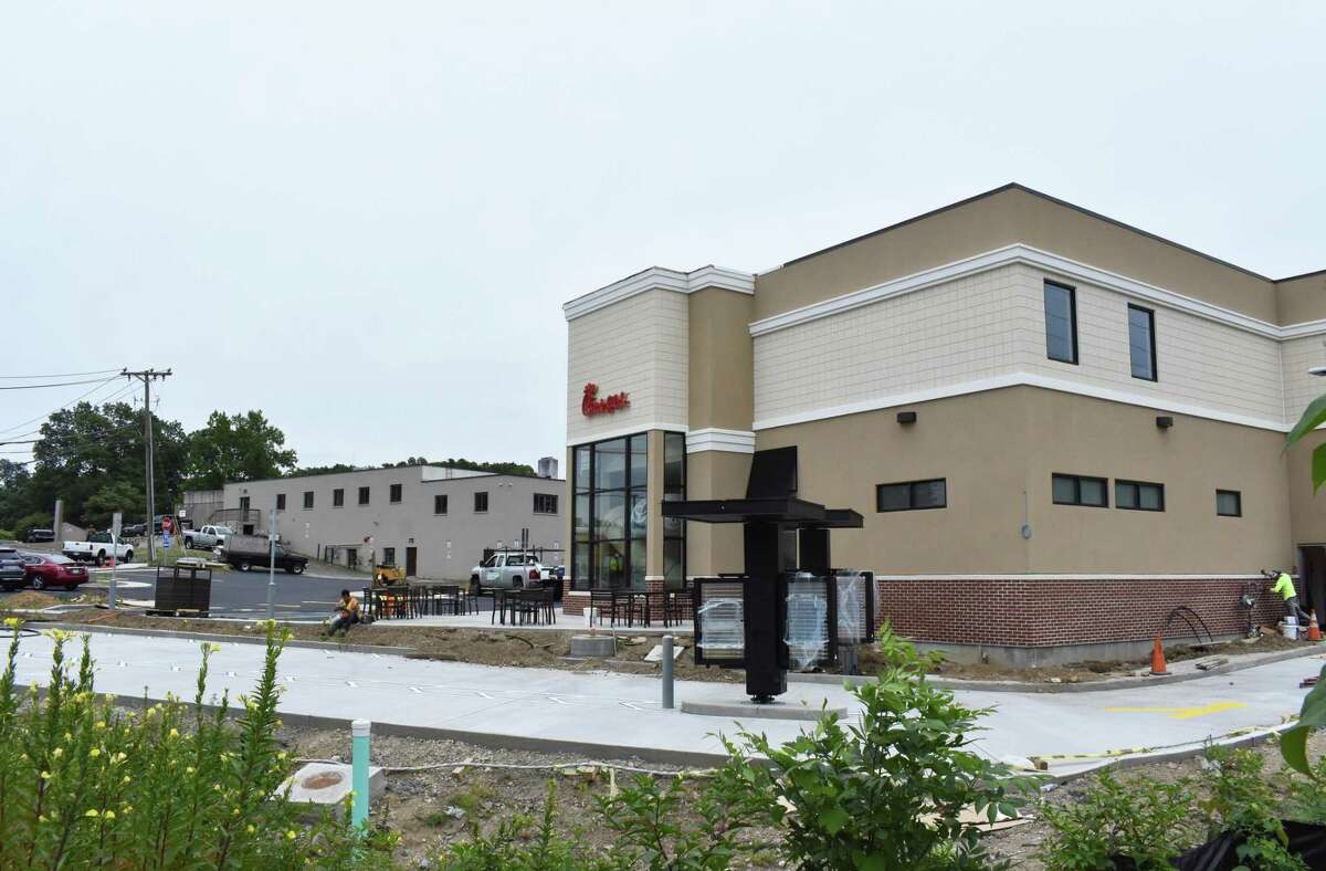 467 Connecticut Ave. — As Popeye’s Louisiana Kitchen wraps up staff training in late August 2017 for its new Connecticut Avenue restaurant in Norwalk, Conn., construction nears completion for Chick-fil-A a short distance east at 467 Connecticut Ave. Chick-fil-A is anchoring a retail development that replaces the former home of Cook’s Nook which relocated to Wilton.
