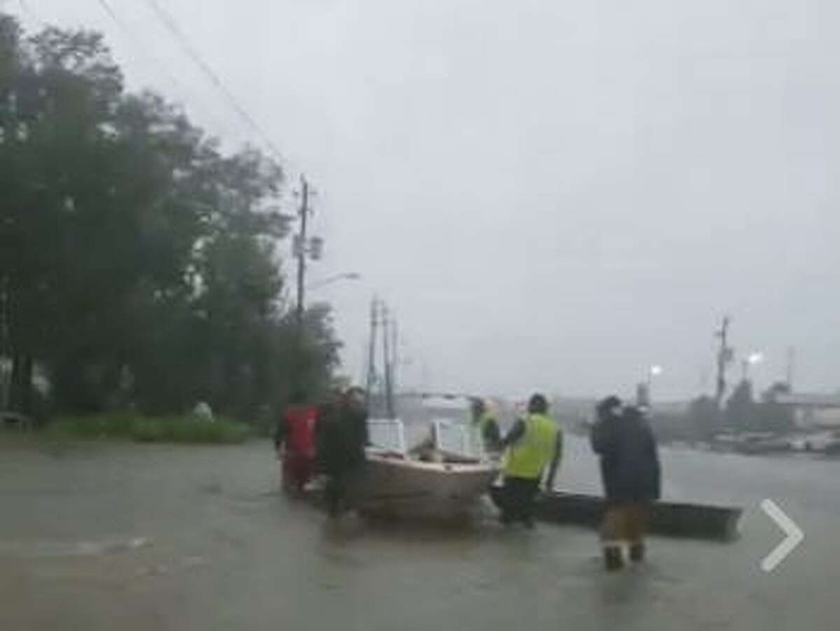 A screenshot from the last Facebook Live video broadcast Monday by Benjamin Vizueth, 31, one of the four volunteer rescuers missing in northeast Houston.