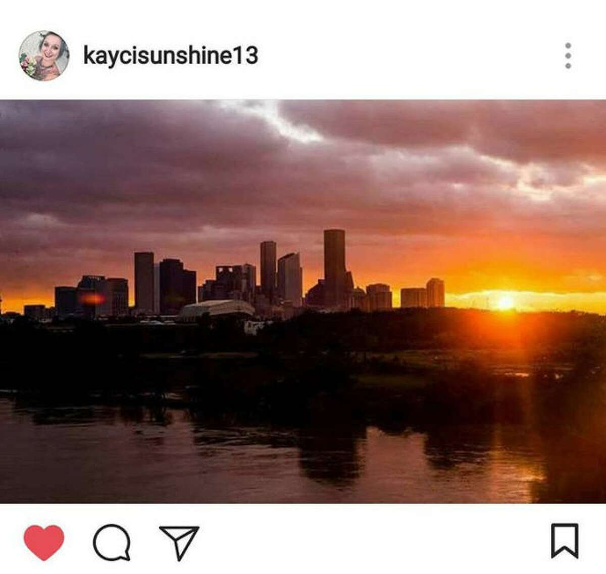 People began sharing photos of sunlight peeking through after days of heavy rain and catastrophic flooding brought on by Hurricane Harvey.Source: Instagram
