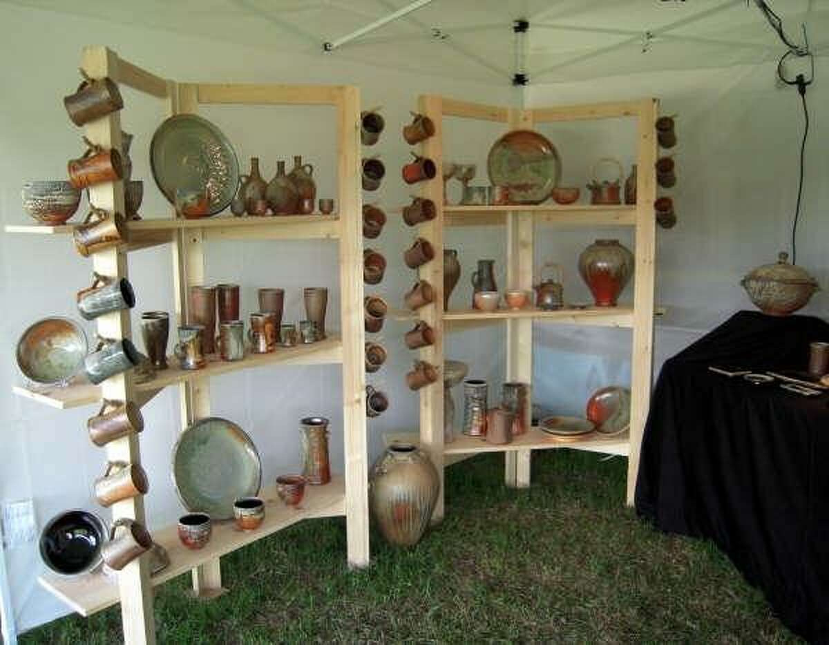 A vendor’s booth from a past Texas State Arts & Crafts Fair. Afer a five-year hiatus, the fair will relocate to Ingram in 2018.