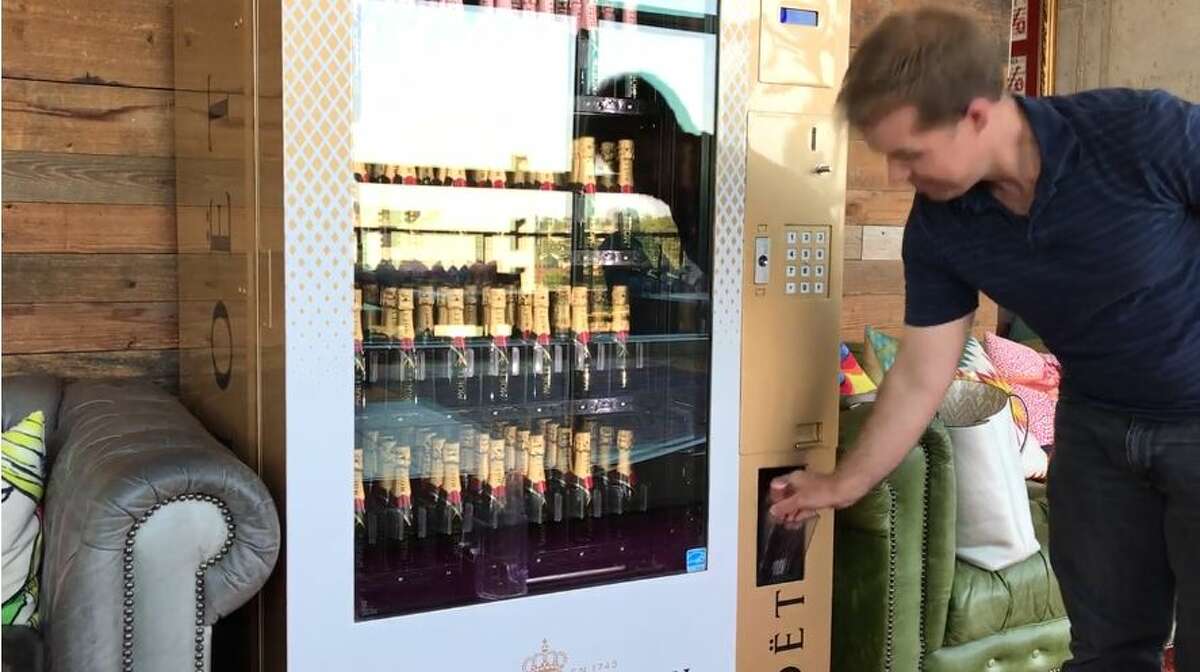 Paramour lays claim to the first of its kind champagne vending machine in Texas.
