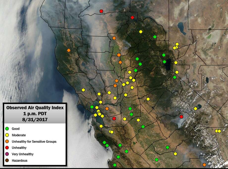 Smoke From Norcal Wildfires Spilling Into The Scorching Hot Bay Area Sfgate 4962